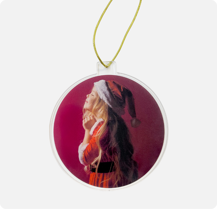 enfeite de natal de acrílico